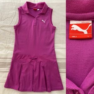 Big girl’s Puma tennis dress pink size L